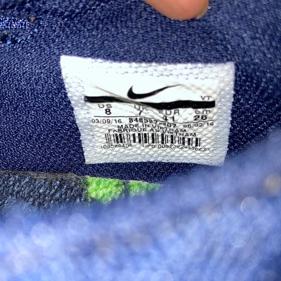 NIKE Sneakers Men’s Size 8 Seahawks Speed Shoe Blue & Green 848587 307 - Picture 15 of 15